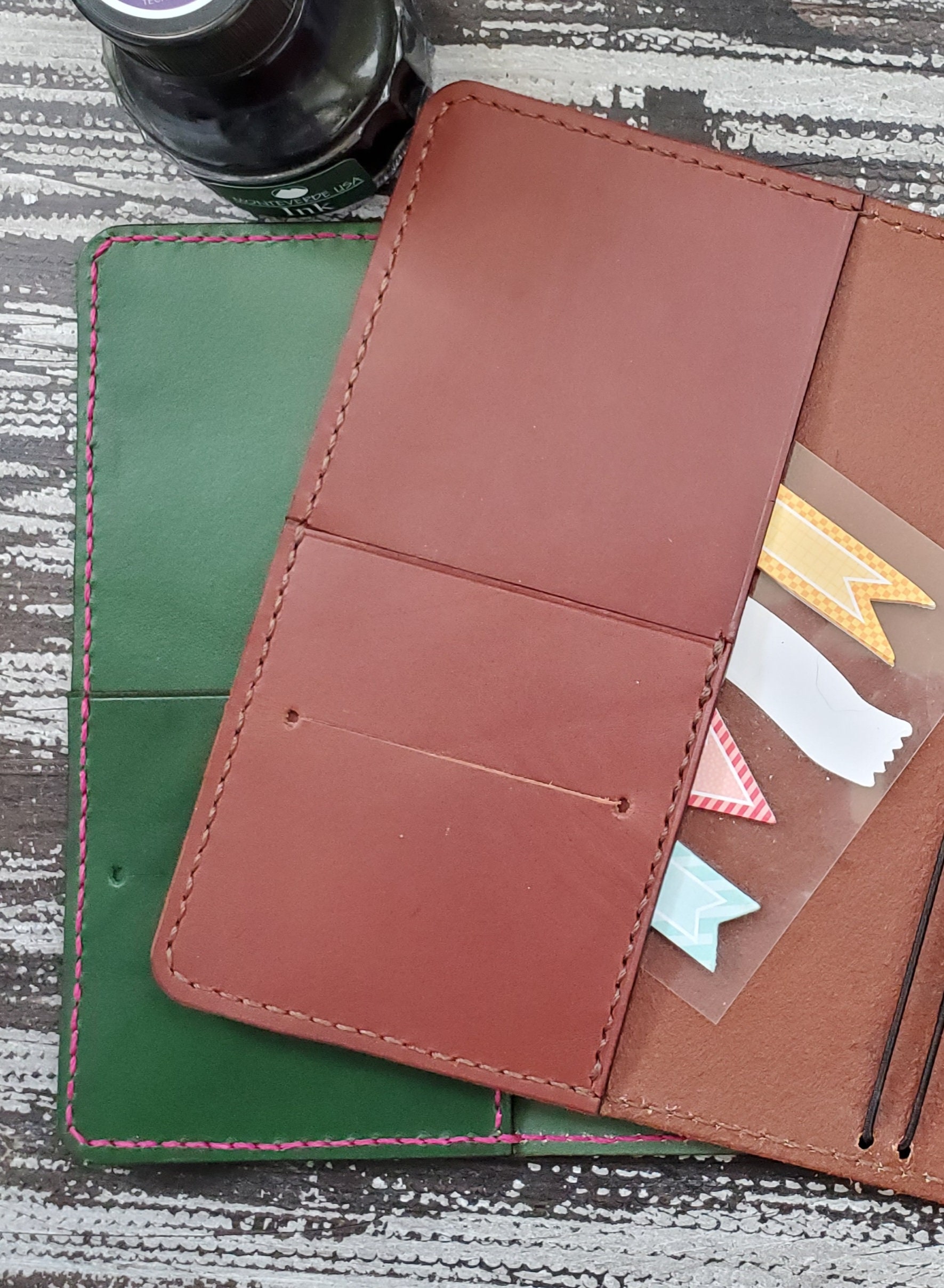 Panama Travels and Experiences textured-leather notebook