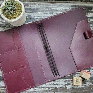 A5 Leather Traveler's Notebook Cover, Executive A5 Leather Cover ...