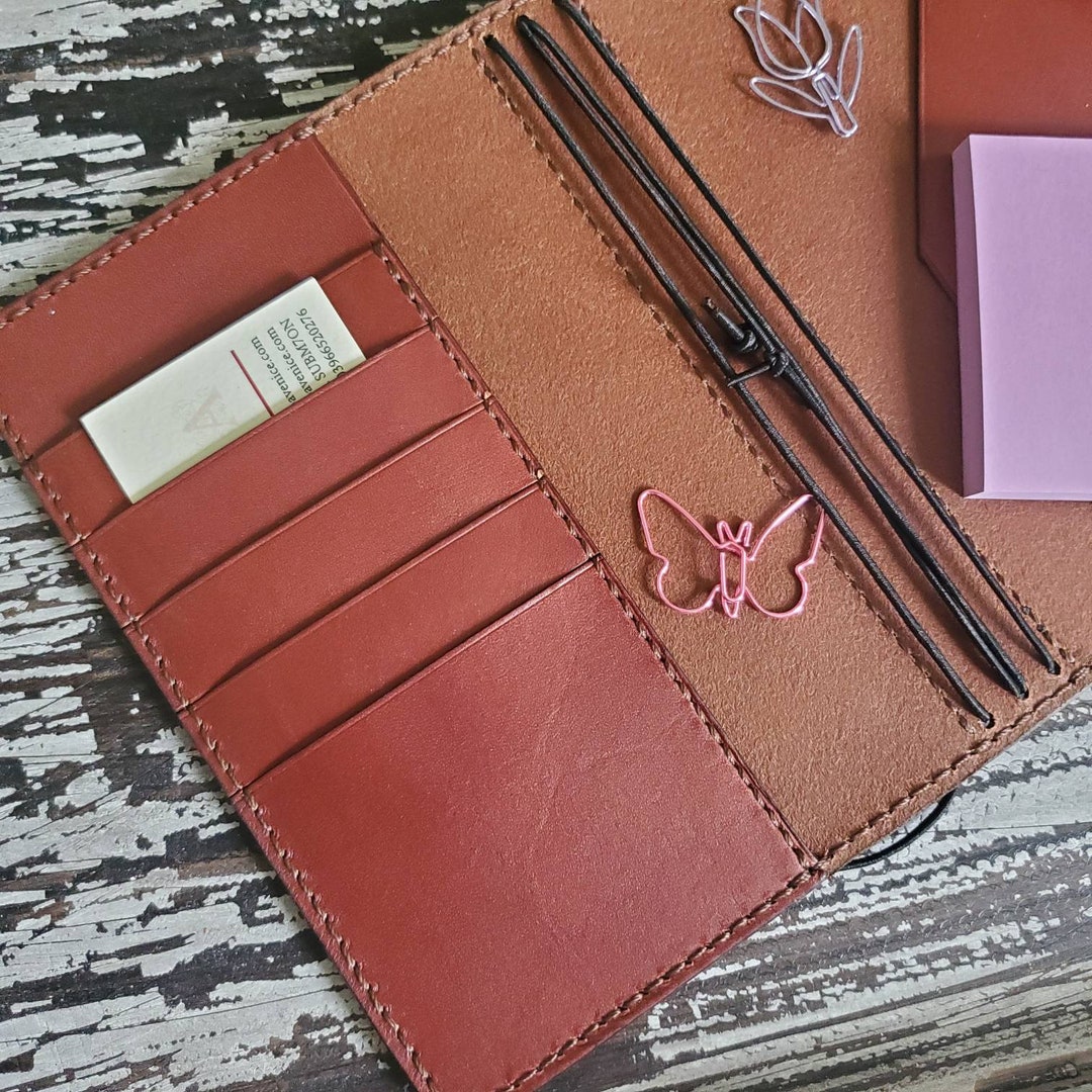 Quilted Agenda, SLIM Zip Wallet, Vegan Leather Planner Cover