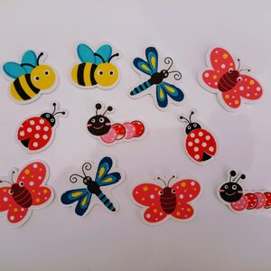 Cute bugs dimensional stickers