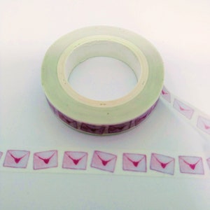 Happy mail slim washi tape