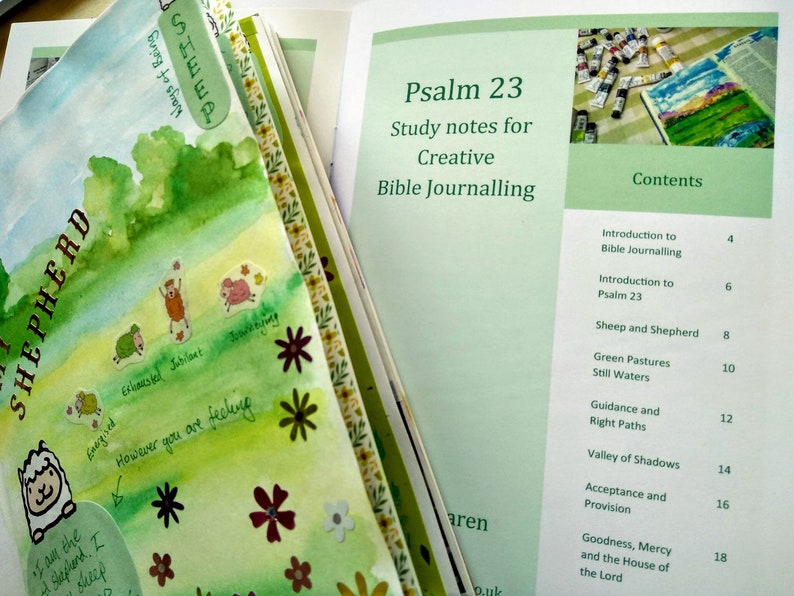 Psalm 23 Study Notes and Journal | Etsy
