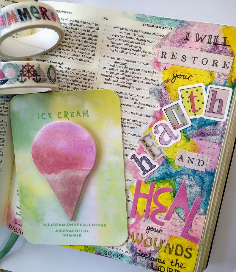 Ice Cream Sticky Notes Etsy