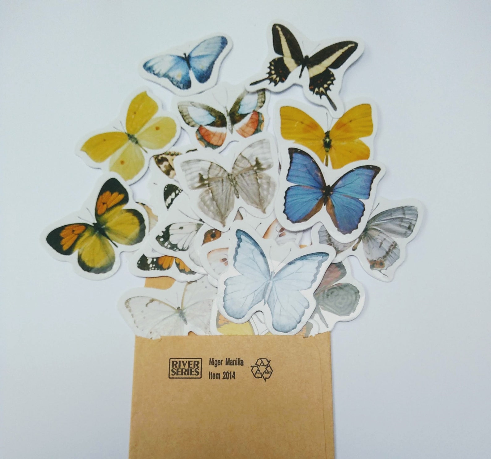 vintage butterfly stickers etsy