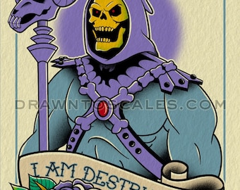 Skeletor, Masters of the Universe Fan Art print