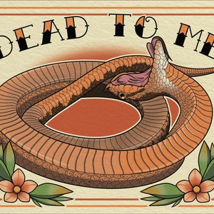 Dead to Me, Eastern Hognose Snake (8x10 print), FREE SHIPPING