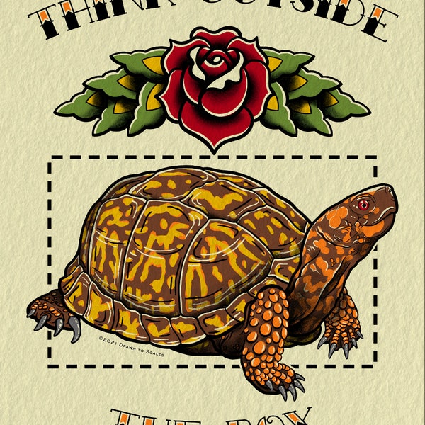 Turtle Tattoo - Etsy