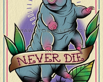 Never Die Tardigrade (8"x10" print)