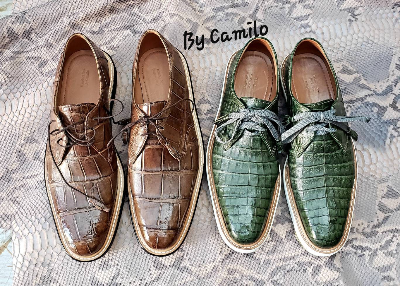 Sneakers, Casual Shoes Exotic Leather, Alligator, Lizard, Piton ...