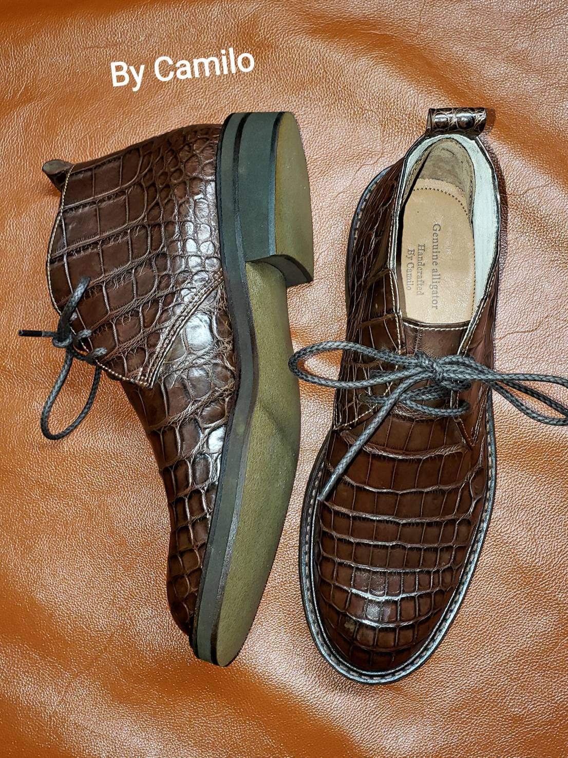 Chukka Boots Made With Genuine American Alligator Skin. Made  display picture 1