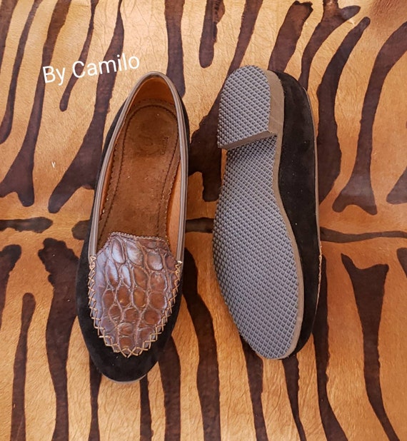 alligator loafers womens