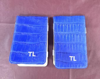 Handcrafted Alligator Golf Scorecard Holder - USA Made