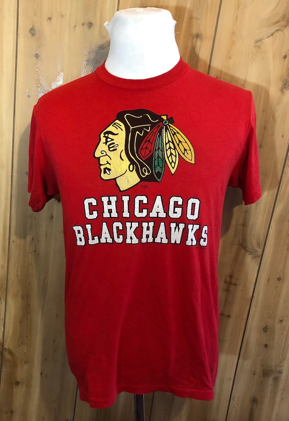 70's 80's Vintage Rare Chicago Blackhawks Logo Hockey 