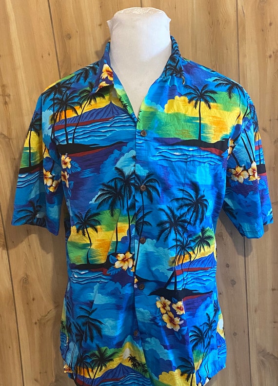 Vintage Aloha Republic Hawaiian shirt men Tropica… - image 2