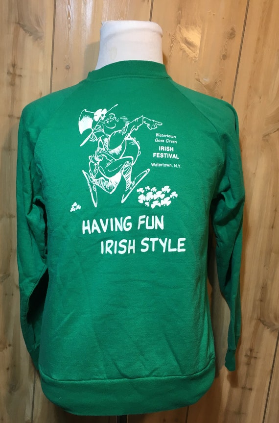 Vintage 80s Having Fun Irish Style Leprechaun Sham