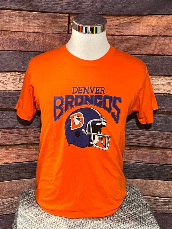 Vintage Denver Broncos NFL Football Single Stitch… - image 1