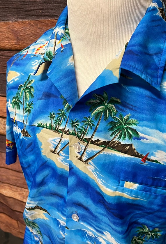 Men’s Hawaiian Shirt, Vintage Hawaii Button Down … - image 5