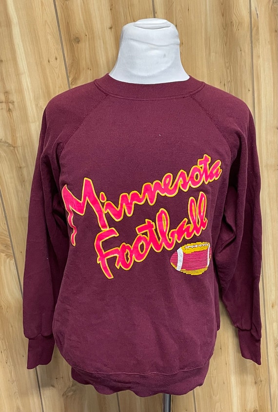 Vintage Minnesota Football Maroon 1980s Crewneck S