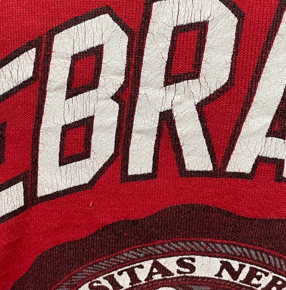 Vintage University of Nebraska Cornhuskers Red 19… - image 3