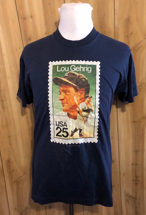 Vintage 90s Lou Gehrig New York Yankees MLB Baseba