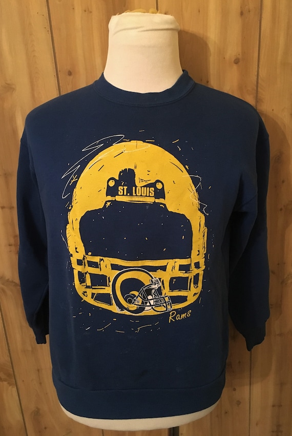 NFL St Louis Rams Benn Basic Mens Football Navy Blue Tshirt Tee