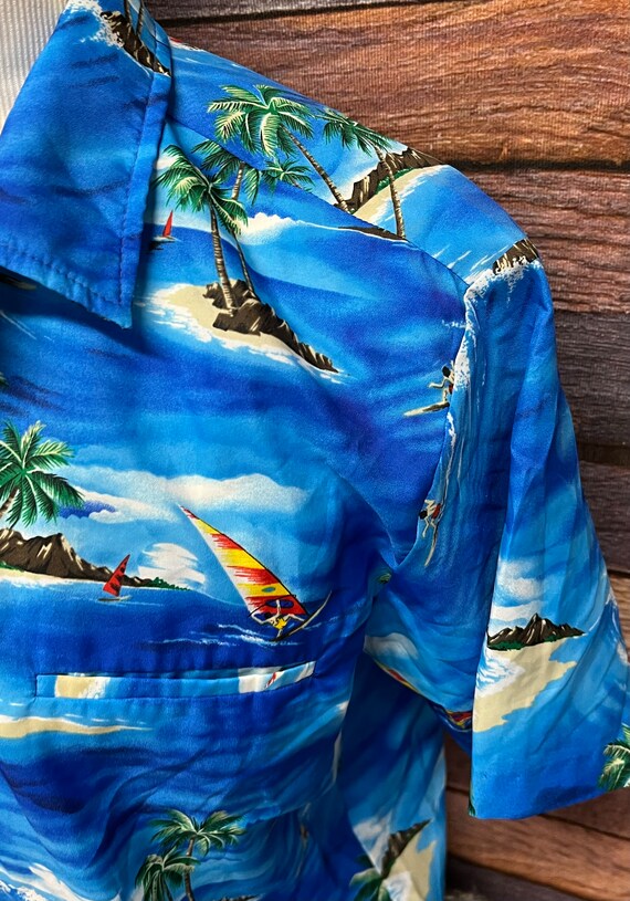 Men’s Hawaiian Shirt, Vintage Hawaii Button Down … - image 4