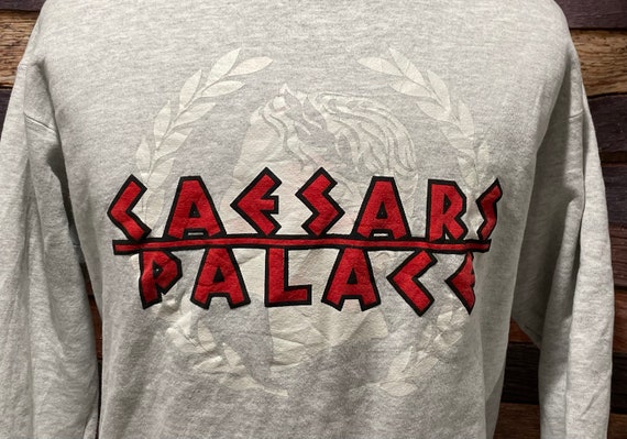 Vintage Caesars Palace Casino New Jersey 1990s Gray Crewneck
