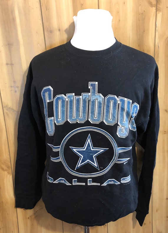 Vintage Dallas Cowboys Sweater Mens Large Blue NFL Football Sweatshirt 90s