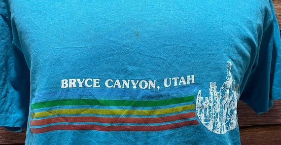 Bryce Canyon Utah Vintage 1980s Vacation Tshirt /… - image 3