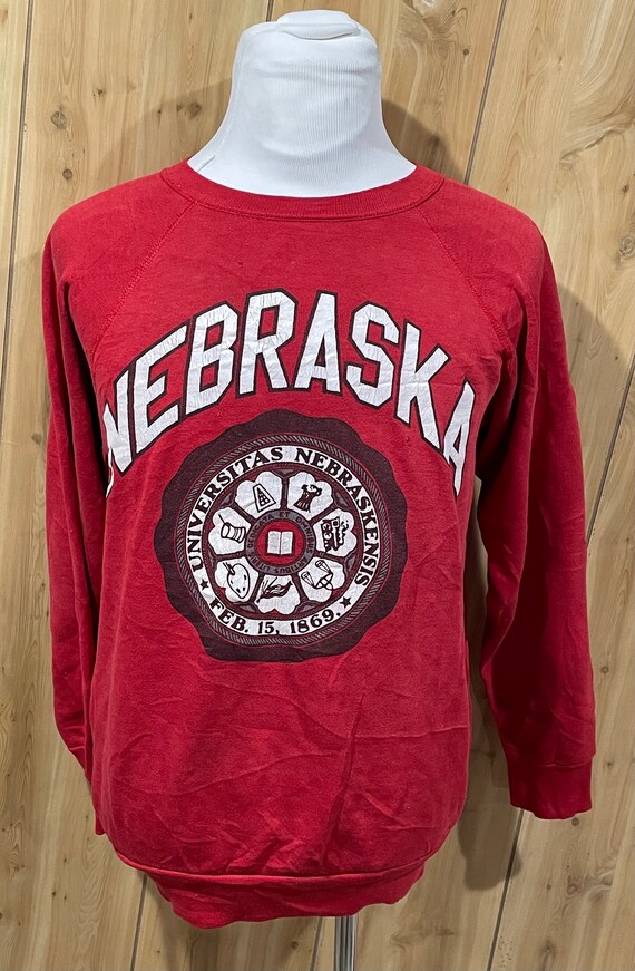 Vintage University of Nebraska Cornhuskers Red 19… - image 1