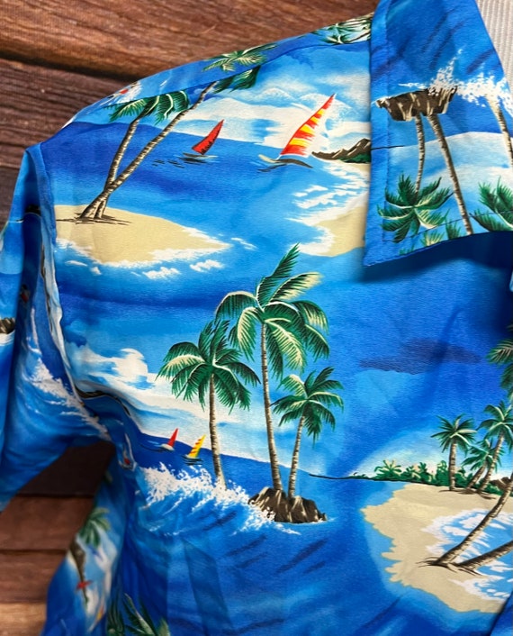 Men’s Hawaiian Shirt, Vintage Hawaii Button Down … - image 6