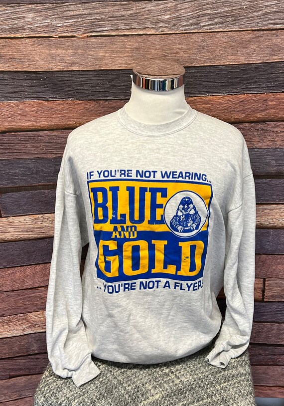 Blue and gold sweatshirt 2025