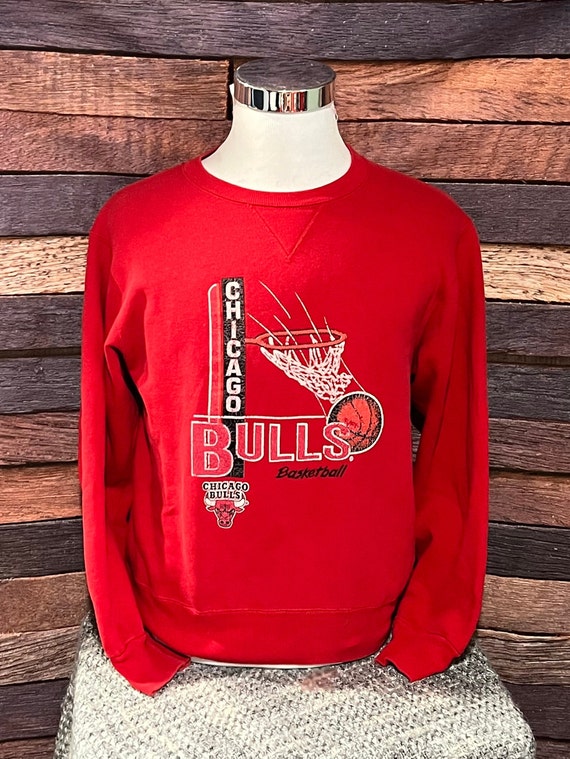 Hoodies and sweatshirts New Era Chicago Bulls NBA Throwback Graphic Hoodie  Red