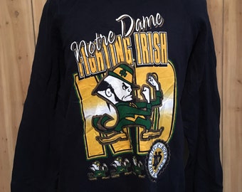 Vintage University of Notre Dame Football Sweatshirt 1980s NCAA Crewneck Sweatshirt - vintage sweatshirts - college sweatshirt (Large)