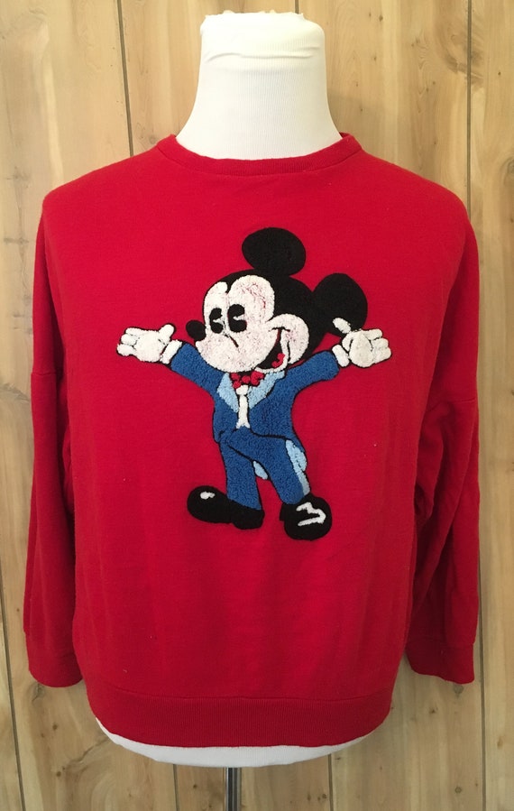 Vintage Mickey Performer Sweatshirt  - Mickey Cre… - image 1