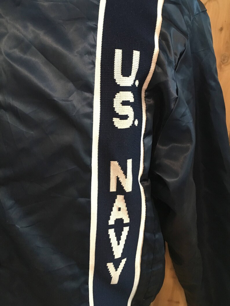 Vintage United States Navy Blue 80s 1980s Blue Jacket | Etsy