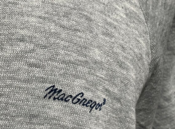 Vintage 1980s MacGregor Gray Short sleeve Jumper … - image 4