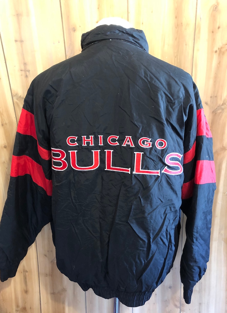 Vintage Chicago Bulls NBA Basketball Logo 7 1990s Puffy Jacket Vintage ...