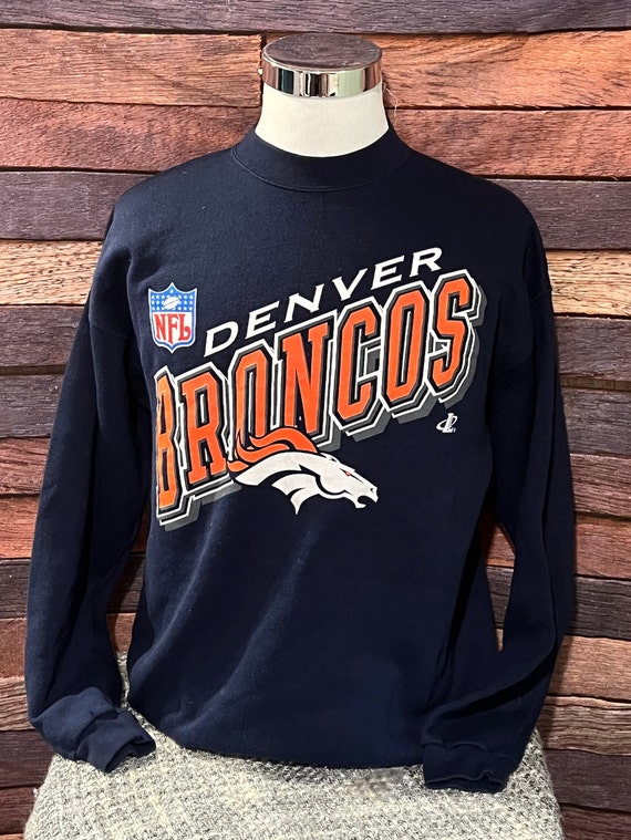 Vintage Denver Broncos 1990s NFL Football Crewnec… - image 1