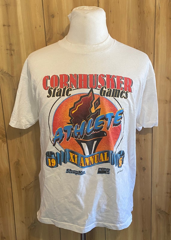 Vintage Cornhusker State Games 1995 Sports tee ts… - image 1