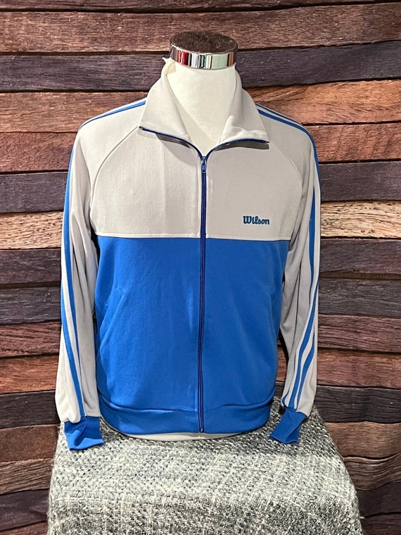 Vintage 1980s Wilson Sports Track Athletic Zip Up 