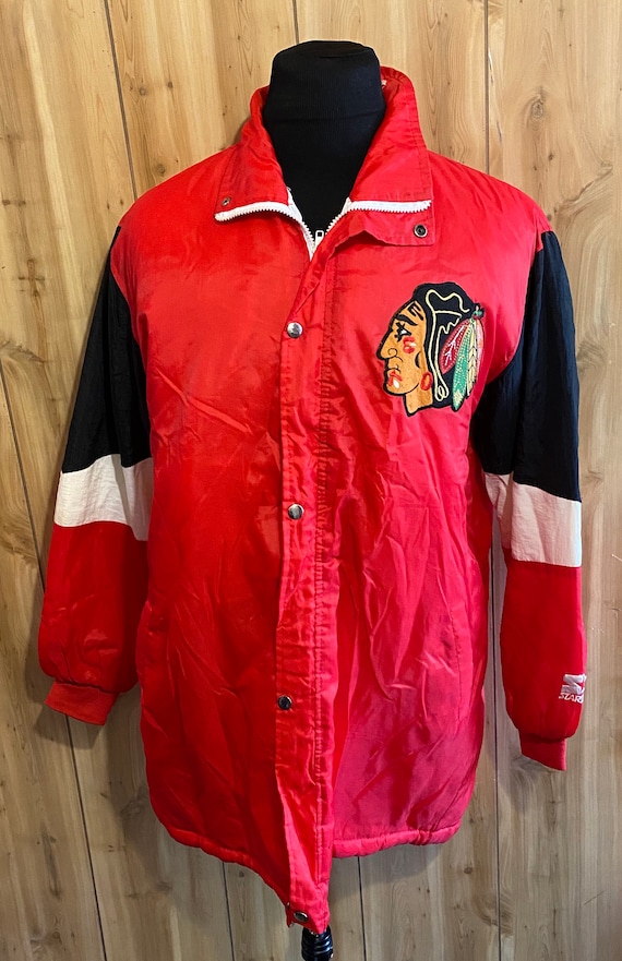 Vintage Chicago Blackhawks 1980s NHL Hockey Starte