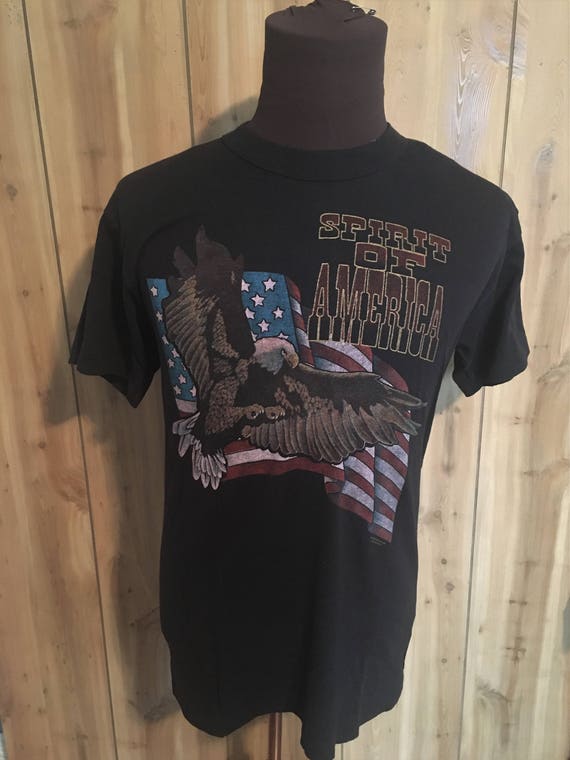Vintage Spirit of America 1980s Bald Eagle USA America T Shirt - Etsy