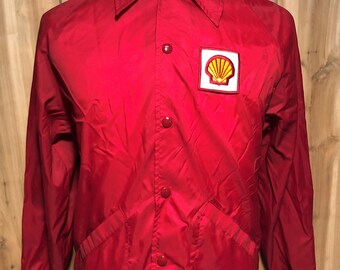 Vtg 90s Shell Gas Station Jkt-blouson 
