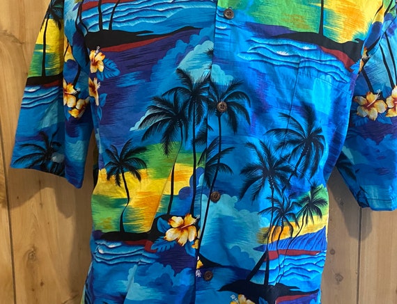 Vintage Aloha Republic Hawaiian shirt men Tropica… - image 3