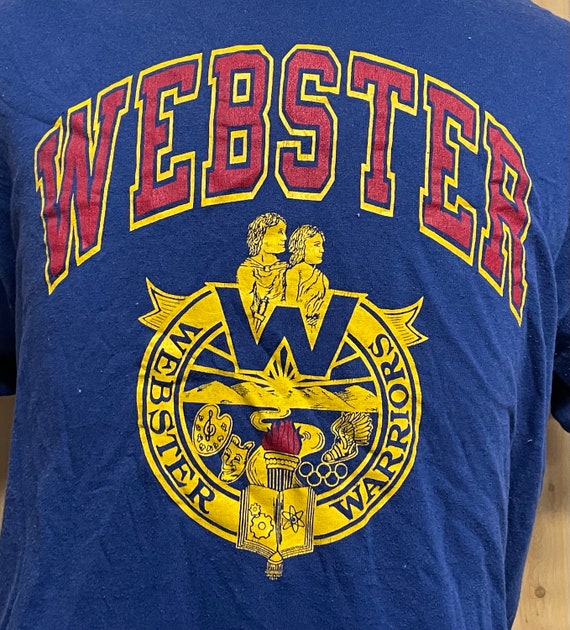 Vintage Webster Warriors Champion Blue 1980s Crewneck… - Gem