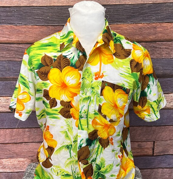 Hawaiian Revival Shirt, Vintage Hawaii Button Dow… - image 4