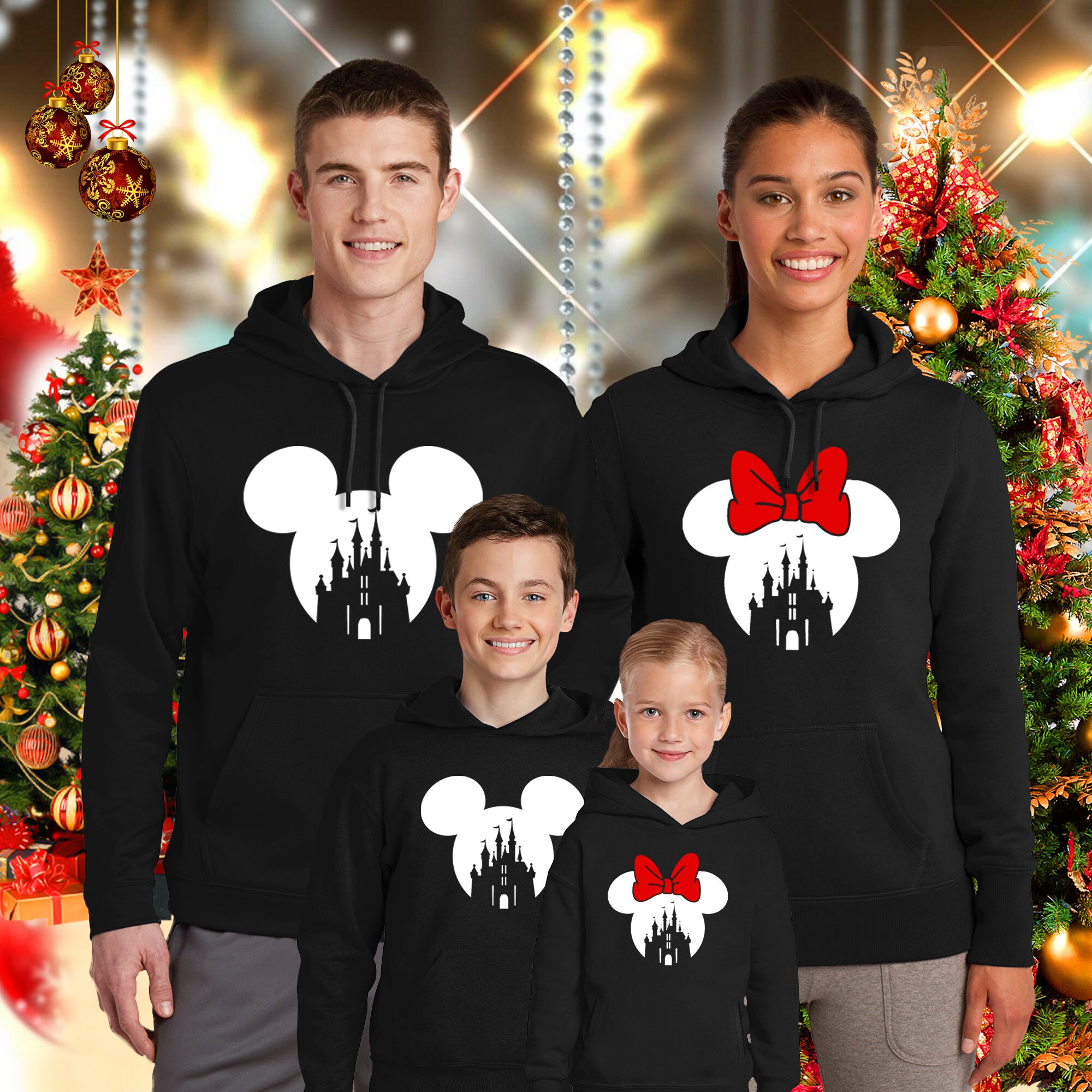 Disney Christmas Family Trip Hoodies 