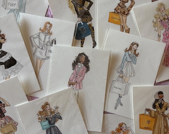 The “Designer Darlings” Fashion Illustrations