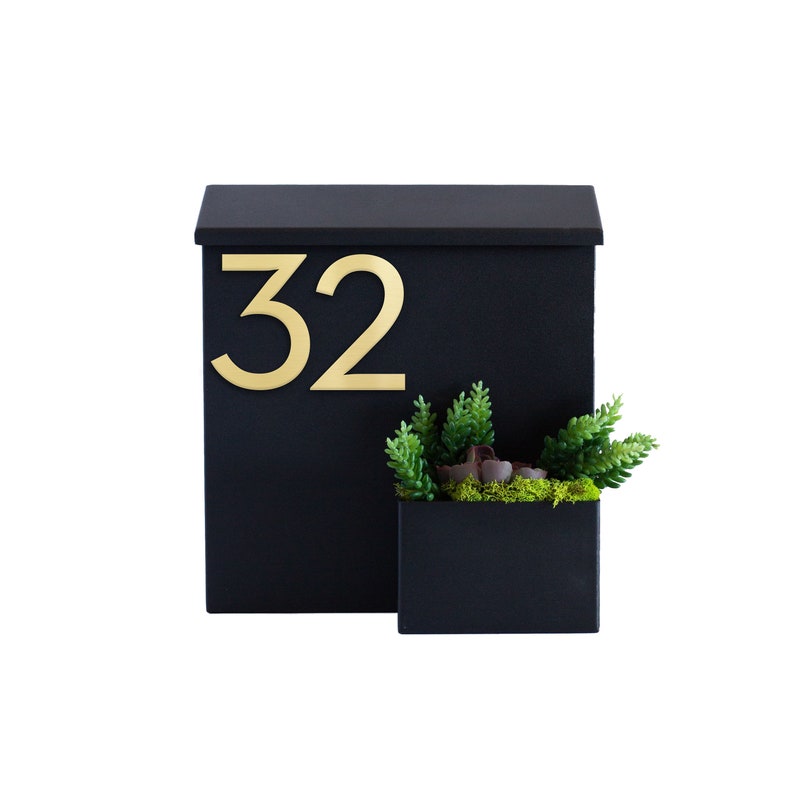Modern & Contemporary Mailbox Midcentury Powder Coated Etsy